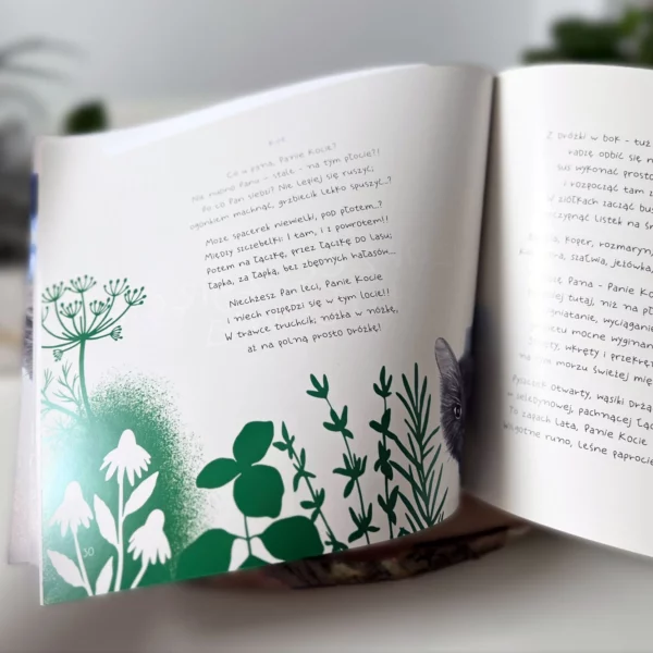 Strony wewnątrz książeczki